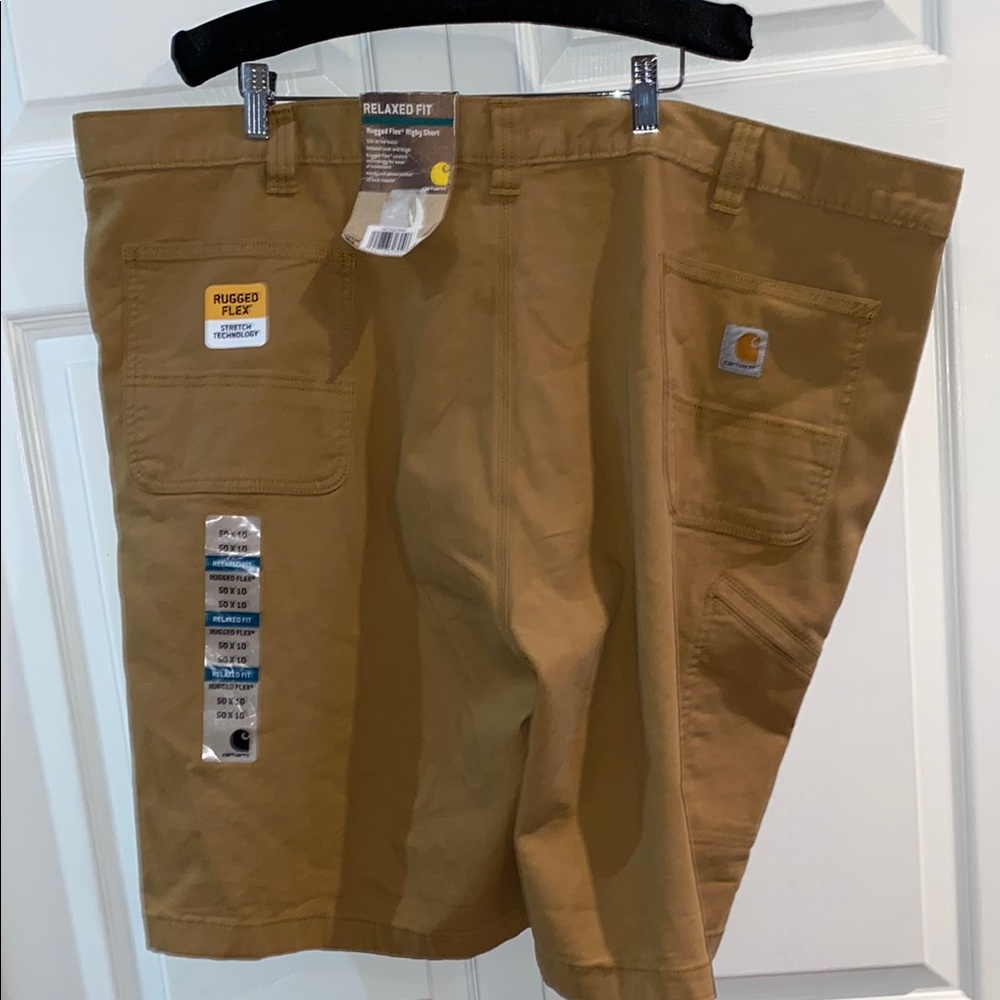 Carhartt Relaxed Fit Rugged Flex Rigby Shorts Hickory Men’s Size 50